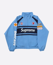 Veste Track Racing Rétro – Bleu ciel